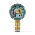 dual pointer calibrate copper pressure gauge